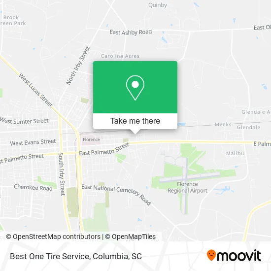 Best One Tire Service map