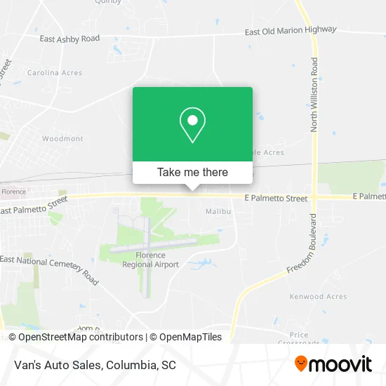 Van's Auto Sales map