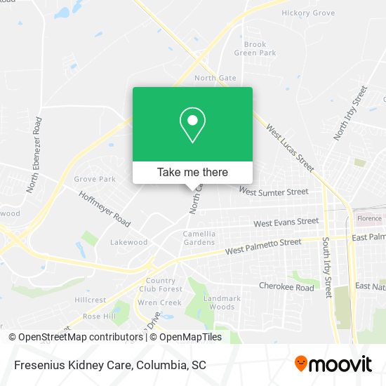 Fresenius Kidney Care map