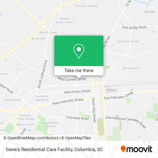 Gene's Residential Care Facility map