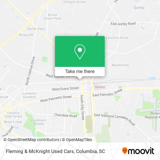 Fleming & McKnight Used Cars map