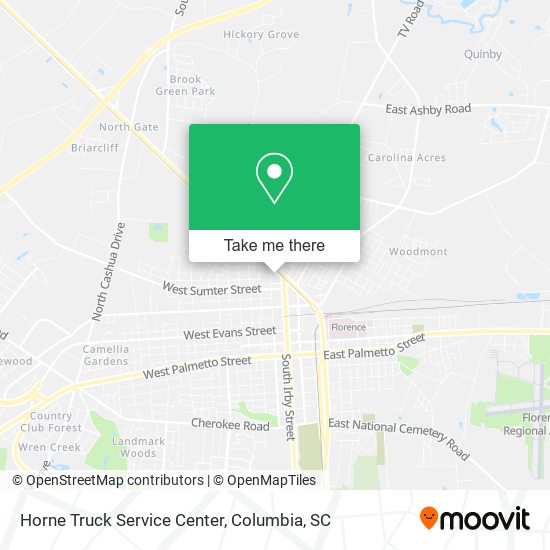 Mapa de Horne Truck Service Center