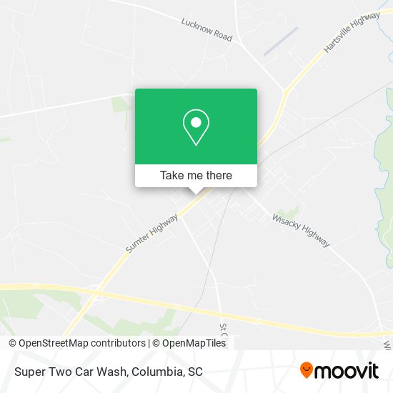 Super Two Car Wash map