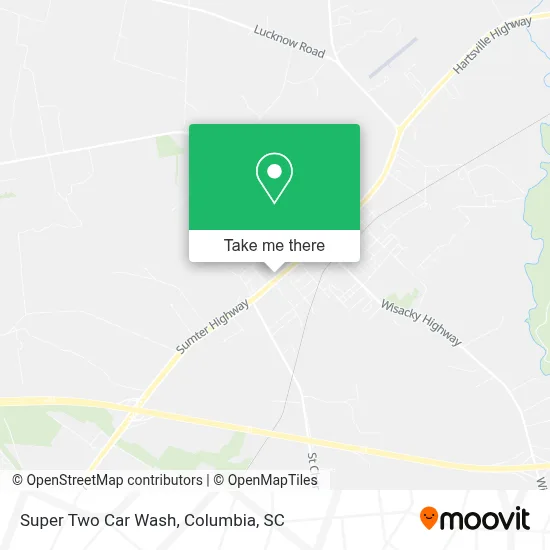 Super Two Car Wash map