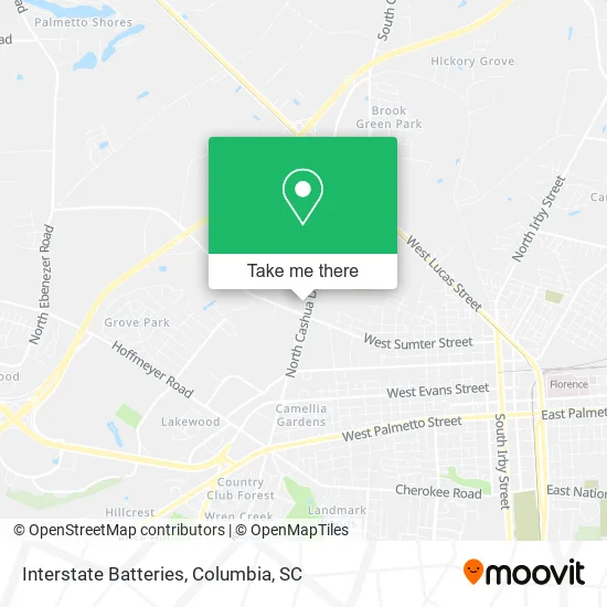 Interstate Batteries map