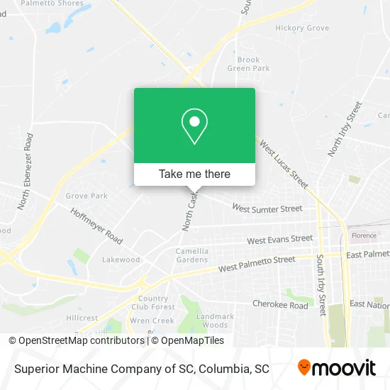 Superior Machine Company of SC map
