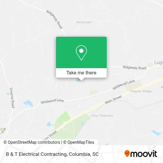 B & T Electrical Contracting map