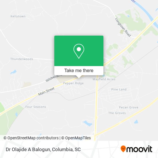 Dr Olajide A Balogun map
