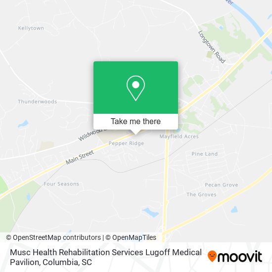 Musc Health Rehabilitation Services Lugoff Medical Pavilion map