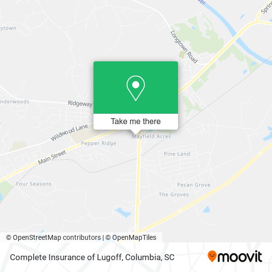 Complete Insurance of Lugoff map