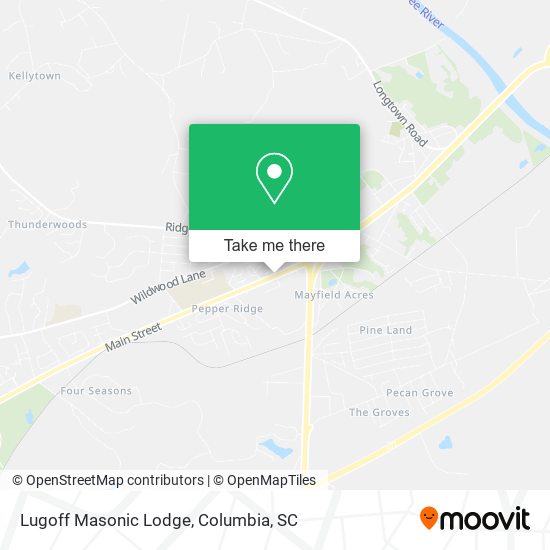 Lugoff Masonic Lodge map
