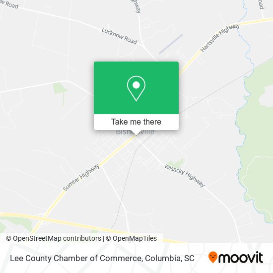 Lee County Chamber of Commerce map