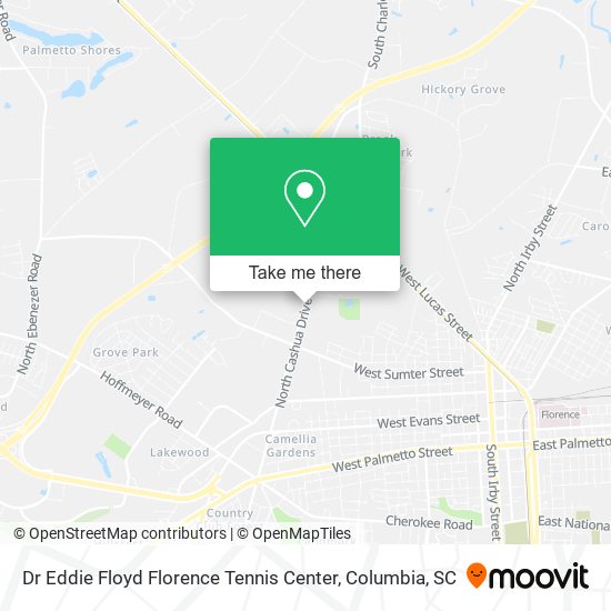 Dr Eddie Floyd Florence Tennis Center map