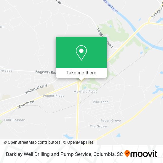 Mapa de Barkley Well Drilling and Pump Service