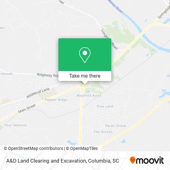A&D Land Clearing and Excavation map