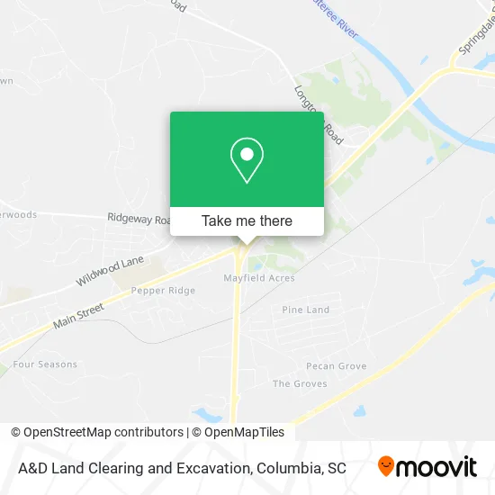 A&D Land Clearing and Excavation map