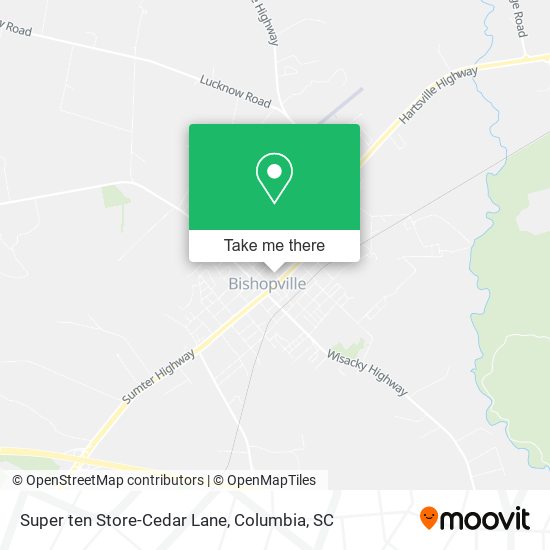 Super ten Store-Cedar Lane map