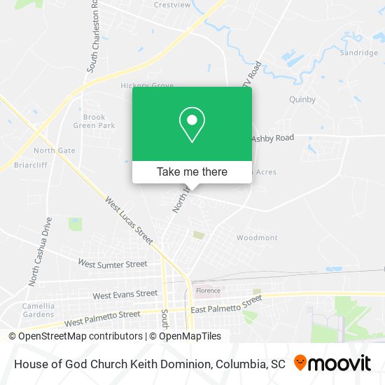 Mapa de House of God Church Keith Dominion