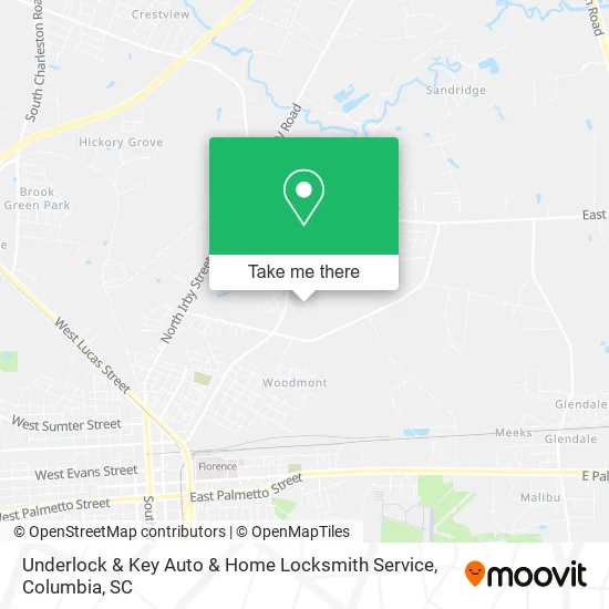 Underlock & Key Auto & Home Locksmith Service map