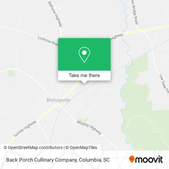 Back Porch Cullinary Company map