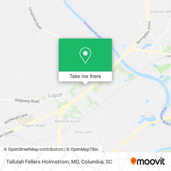 Tallulah Fellers Holmstrom, MD map