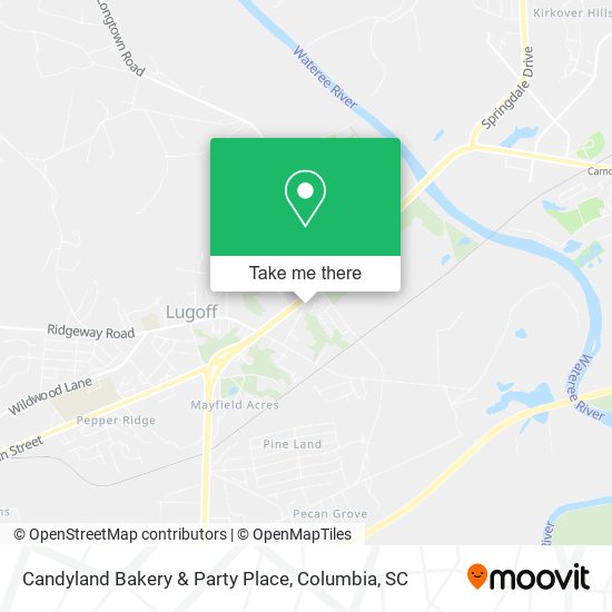 Candyland Bakery & Party Place map