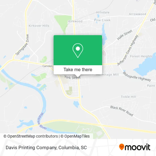 Davis Printing Company map