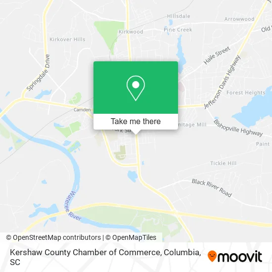 Kershaw County Chamber of Commerce map