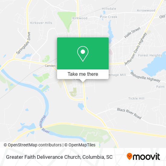 Mapa de Greater Faith Deliverance Church