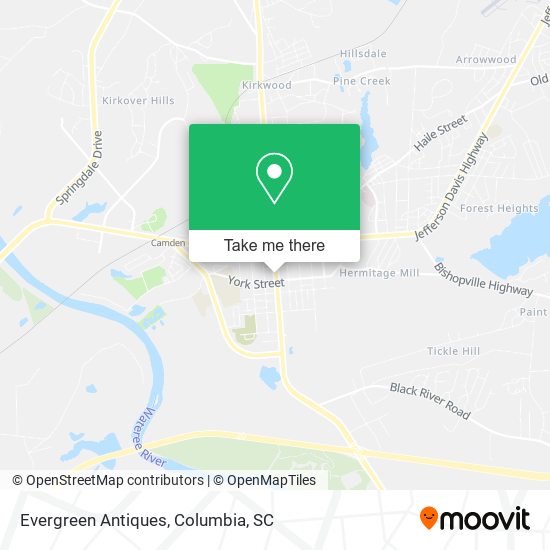 Evergreen Antiques map
