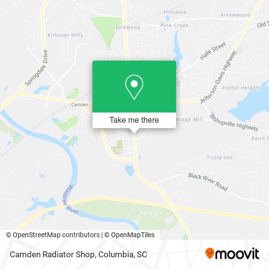 Camden Radiator Shop map