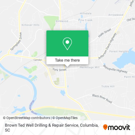 Brown Ted Well Drilling & Repair Service map