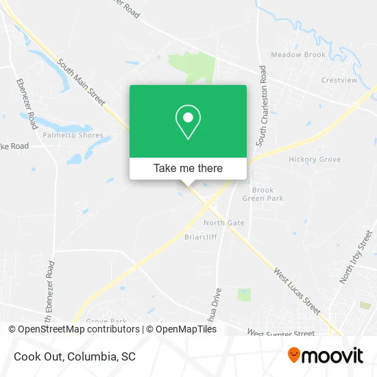 Cook Out map
