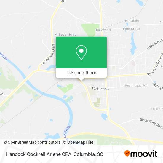 Hancock Cockrell Arlene CPA map