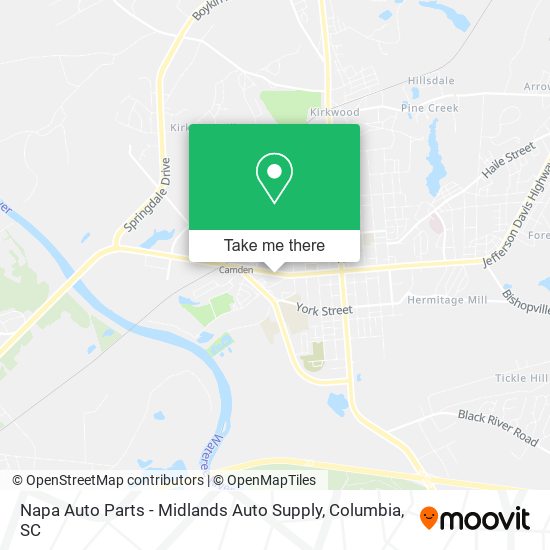 Napa Auto Parts - Midlands Auto Supply map