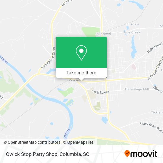 Mapa de Qwick Stop Party Shop