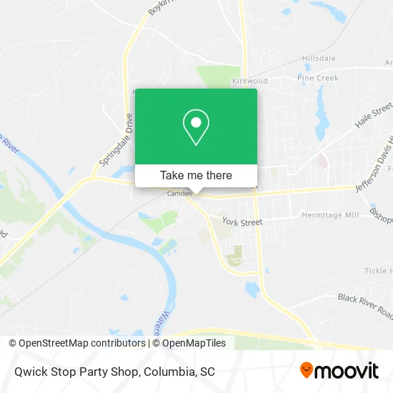 Qwick Stop Party Shop map