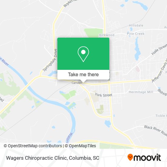 Wagers Chiropractic Clinic map