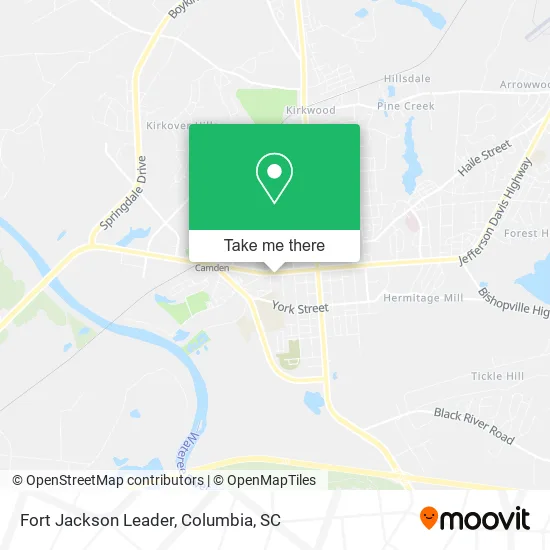 Fort Jackson Leader map