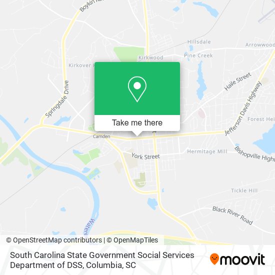 South Carolina State Government Social Services Department of DSS map
