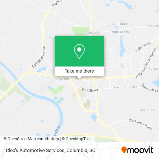 Clea's Automotive Services map