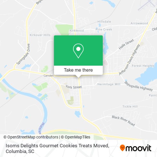 Mapa de Isoms Delights Gourmet Cookies Treats Moved