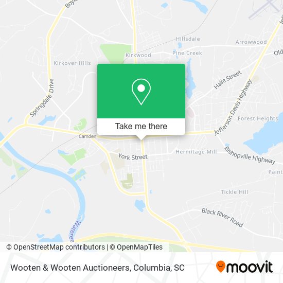 Wooten & Wooten Auctioneers map