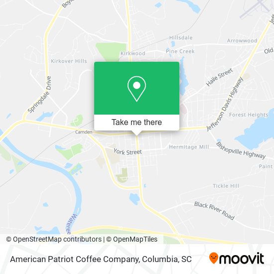 American Patriot Coffee Company map