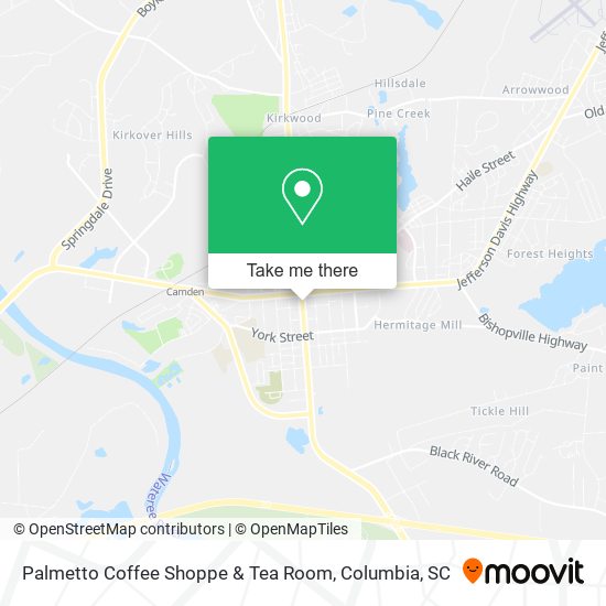 Mapa de Palmetto Coffee Shoppe & Tea Room