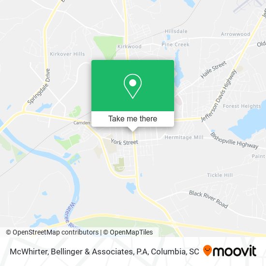 McWhirter, Bellinger & Associates, P.A map