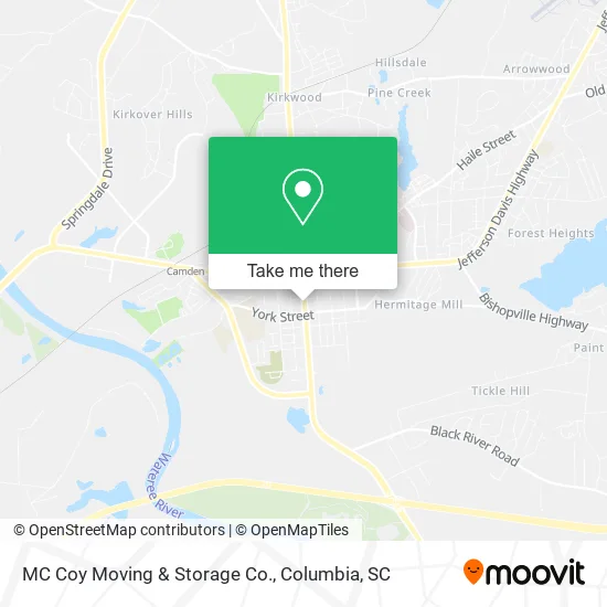 MC Coy Moving & Storage Co. map