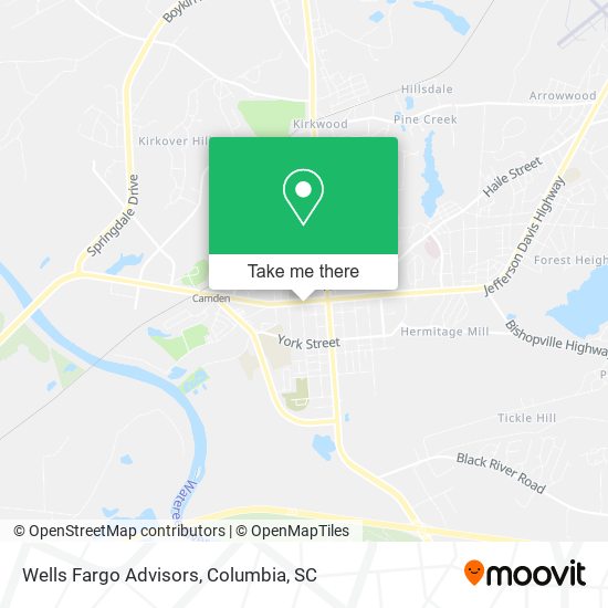 Mapa de Wells Fargo Advisors