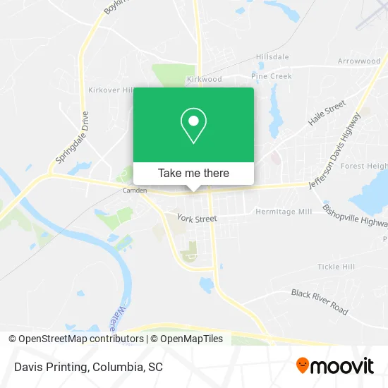 Davis Printing map