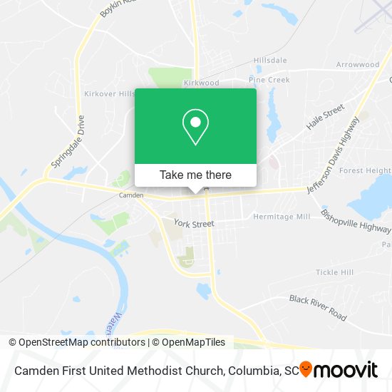 Camden First United Methodist Church map